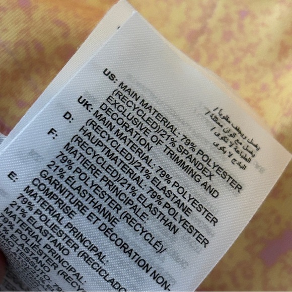 Adidas Women's Speckled Pink and Yellow Bike Shorts XS - Picture 6 of 10